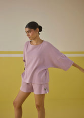 A Model Wearing Multicolor Organic Cotton Soul Sun Organic Cotton T-Shirt, curated by Only Ethikal